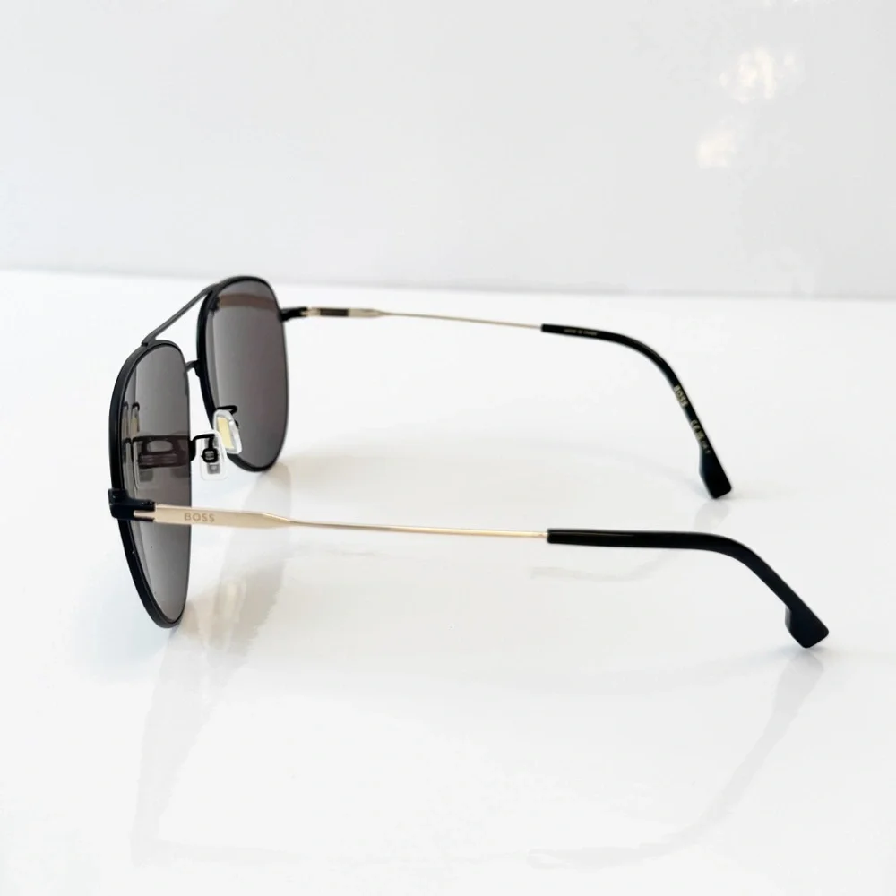 Hugo Boss Grey Pilot Men's Sunglasses  BOSS 1558/O/F/S 0I46/IR 63